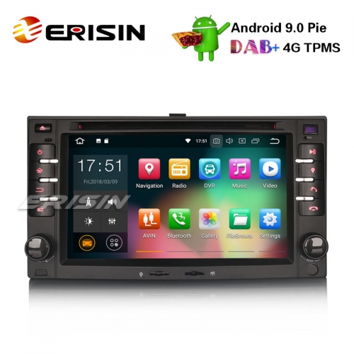 Erisin ES4832K 6.2" Android 9.0 DAB+GPS Car Stereo Sat Nav for Kia Sorento Cerato Sportage Carnival