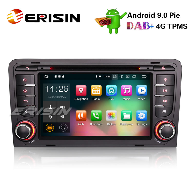 Radio de coche Android 10 GPS DAB CarPlay Navi para AUDI A3 S3 RS3 RNSE-PU RDS 4G Wifi 