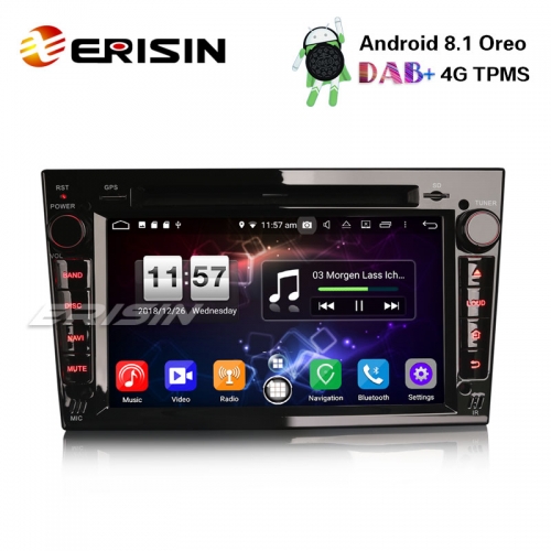 Erisin ES7660PB 7" Android 8.1 Opel Vauxhall Vivaro Astra Corsa Zafira Car Stereo DAB+ GPS Wifi OBD