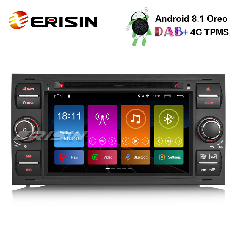Android 10 Car Stereo GPS Radio Ford C/S-Max Galaxy Kuga Focus Transit DAB OBD2