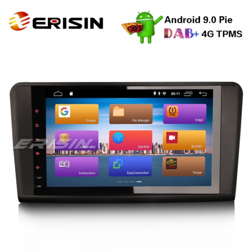 Erisin ES2994L 9" DAB+ Android 9.0 GPS Autoradio Navi Canbus RDS Mercedes ML/GL Klasse W164 X164