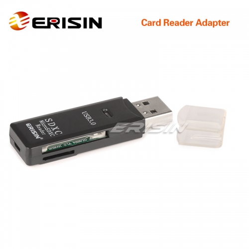 Erisin IP079 USB 3.0 Memory Card Reader High Speed 2 in 1 Micro SD/SDHC/SDXC TF up to 128GB