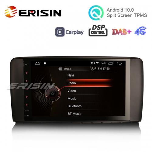 Erisin ES4295R 9" Android 10.0 Car Stereo for Mercedes Benz R-Class W251 GPS WiFi 4G TPMS DVR DAB+ DSP CarPlay