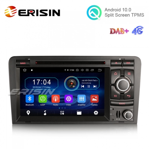 Erisin ES6973A 7" 8-Core Android 10.0 Car DVD for Audi A3 S3 RS3 Stereo GPS 64G wifi BT Nav