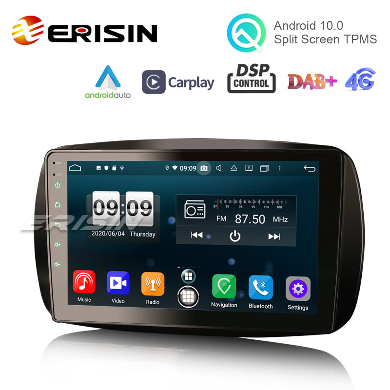 Es8799s 9" Android 10.0 auto multimedia System CarPlay & Auto GPS radio DSP TPMS 