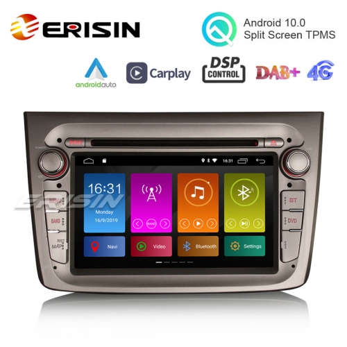 Erisin ES3030GM 7" Android 10.0 Car Stereo Radio GPS SatNav 4G DAB DSP DVD CarPlay for Alfa Romeo Mito 2019