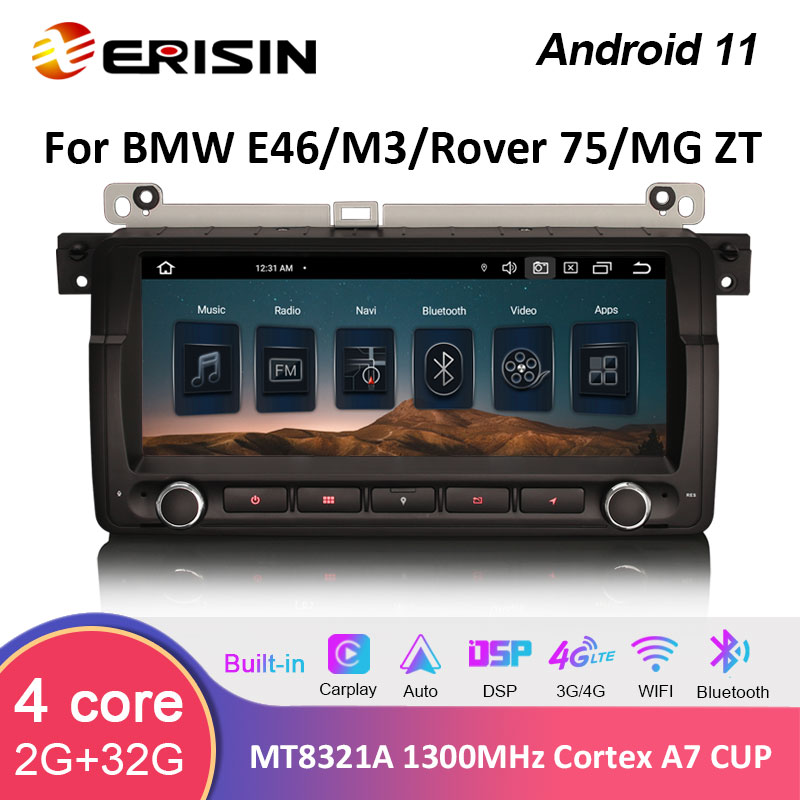 ERISIN ES8788B 8.8 BMW E46 PX5 64G ANDROID 10.0 CAR RADIO CARPLAY & A