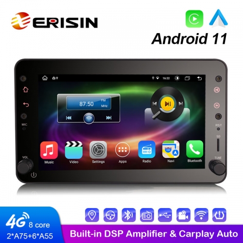 Erisin ES8620R 7" Android 11.0 Car Media Player CarPlay & Auto 4G WiFi DSP Stereo GPS Navigation For Alfa Romeo Spider Brera 159 Sportwagon