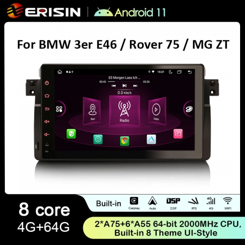 ES8996B HD IPS Android 11.0 Car Stereo GPS Radio For BMW 3er E46 M3 Rover 75 MG ZT DSP EQ Autoradio Wireless CarPlay 4G LTE OBD Bluetooth